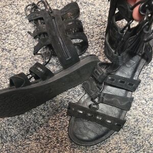 Elegant Black Strappy Sandals